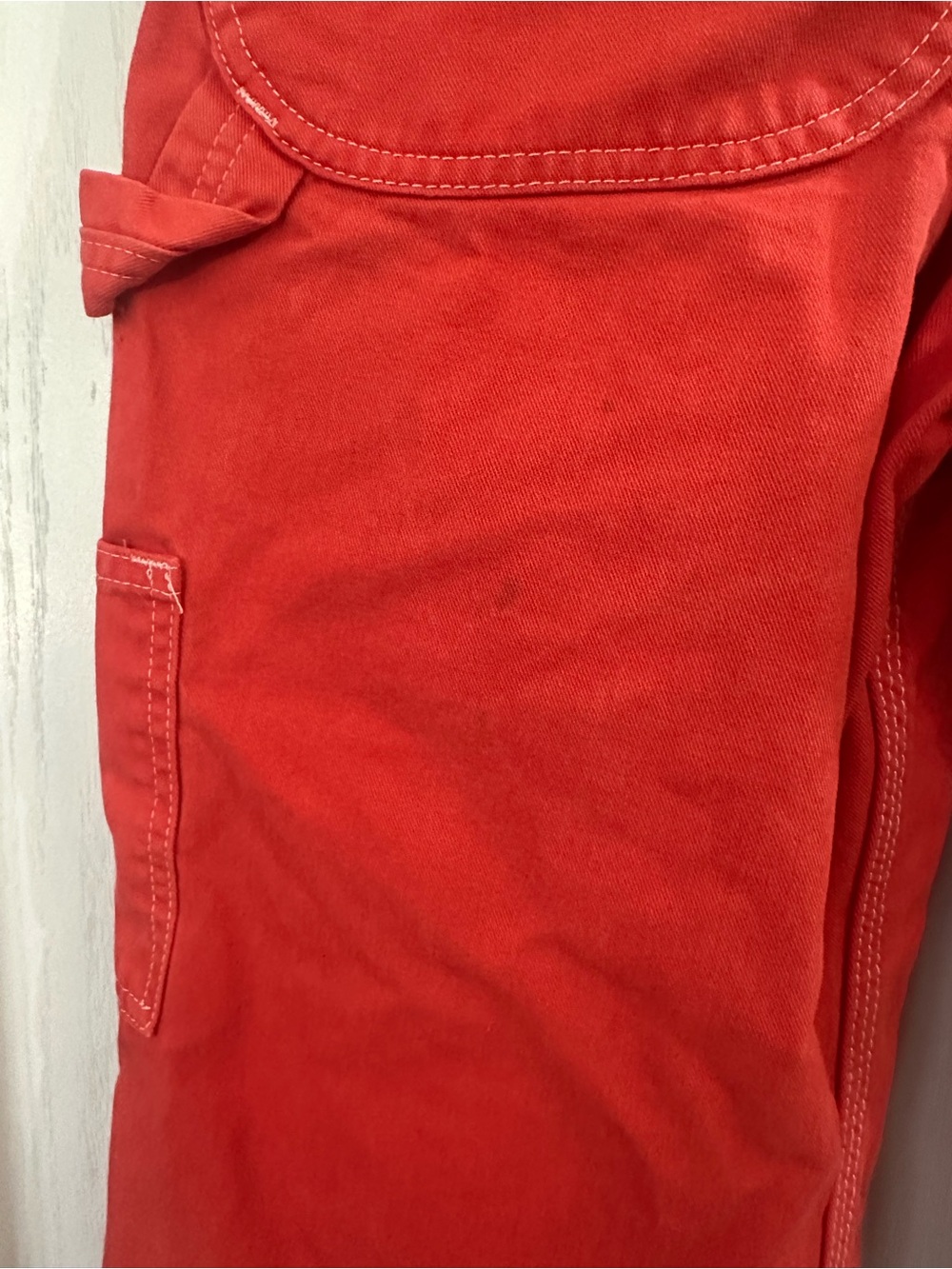Dickies Red Men’s Cotton Workwear Overalls - Picture 5 of 8